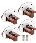 Heavy Duty Drawer Slide Kit 4 Pack For Cabinets And Dressers Replacement Track Glides With Smooth Sliding and screws visible