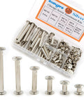 Tough As Nails M5 Chicago Screws 60 Pair Assorted Binding Posts With Phillips Drive And Premium Silver Coating in a kit.