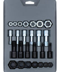 26 Piece Thread Restorer Tap And Die Set With Coarse And Fine Dies And Taps Black Finish Gearhead Friendly Tool in tray