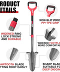 Drain Spade Root Saw Shovel With Fiberglass Handle For Digging Trenching And Transplanting 45.3 Inches with product details.