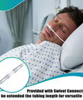 Anglechic 10-pack adult oxygen nasal cannula with swivel connectors and 7ft soft tubing in hospital setting