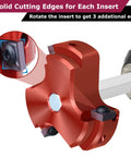 JYINCPED PVC Fitting Saver 3/4 Inch with triple blade, close-up of cutting edges and 1/4-inch hex shaft detail