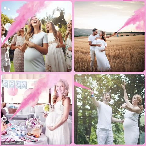 Game Changer Gender Reveal Fire Extinguisher Pink Color Smoke Spray Popper For Baby Gender Announcement And Celebration Essentials Lasting Six Seconds Reaching Ten Feet