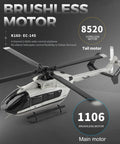 Brushless RC Helicopter With 6 Axis Gyro And Altitude Hold, One Key Takeoff Landing, 2.4GHz Flybarless 4 Channel Remote.
