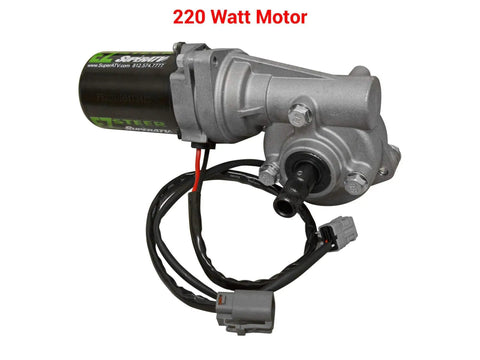 Heavy Duty 220 Watt Power Steering Kit Delivers Pure Butter Handling For Sprint Car Track Builds Squelches Jittery Feedback Adapts Seamless To Mini Sprint Frames - 220 watt motor with wiring.
