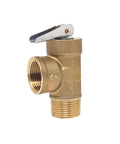Three Quarter Inch IPS Isolator Tankless Water Heater Service Valve Kit brass pressure relief valve, FNPT to FNPT threads