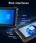 Built Like A Tank Ip68 Waterproof Rugged Tablet showcasing rich interfaces, 10.1-inch display, and durable design.