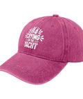 No Crying On The Yacht Funny Golf Hat For Men And Women Distressed Washed Baseball Cap Cool Cap For Her Casual All Season Wear Great Gift