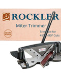Precision Miter Trimmer For Micro Fine Slices Laminate Cutter With Smooth Finish Cut And Adjustable Trim Saw in front of box