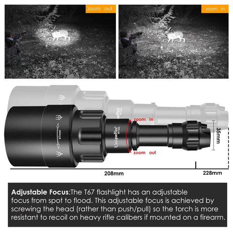 Beefed Up 940nm IR Night Vision Illuminator Flashlight With Zoomable Beam And Scope Mount Dual Control Remote Pressure Switch High Power 5W Infrared Light For Night Ops Hunting And NV Gear
