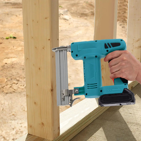 Top Shelf Cordless Brad Nailer 100W Copper Motor Shoots Smooth At 80 Nails Per Minute Rust Resistant Tip Complete Pro Rig With Charger And Tough Case Rock Solid Choice For Woodworking Carpentry And Upholstery Jobs