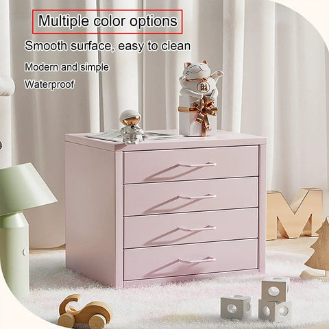 Pink drawer organizer with toys, "Must-Have Multi Layer Metal Desk Drawer Organizer Rack, Space Saving File Cabinet For Home Office Or Dorm"
