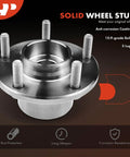 2 Pack Front Wheel Bearing And Hub Assembly 5 Lug Easy Swap For Mazda 3 2004 2005 Built Before January 5 2005 Replacement Pair