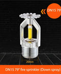 Five Piece Pro Level Fire Sprinkler Head Kit Featuring Heavy Duty Brass Build And No Hassle Pipe Thread Fittings For Rock Solid Home Fire Safety And Emergency Coverage, DN15 Down Type.