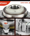Close-up of Two Front Wheel Bearing And Hub Assembly Set 6 Lug For Toyota Tacoma 2005 2015 2016 2023 4Runner 2003 2023 FJ Cruiser 2007 2014