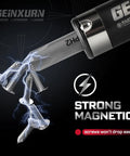 Heavy Duty 101 Piece Screwdriver Bit Set With 1 Inch Magnetic S2 Steel showing magnetic bit with screws for secure fastening.