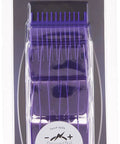 Package of Nano-Silver Magnetic Attachment 5 Combs Set For Pro Haircuts And Styles Purple With Long-Lasting Performance