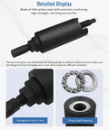 Drive Shaft Puller Extractor Tool Set For Cars, 7 Piece Removal Kit With Six Adapters M16 M20 M22 M24 M27 M30, detailed display