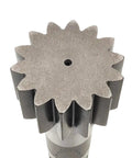Badass Heavy Duty Shaft Pinion 1484636 top view, strong steel component for snow removal UTV and Caterpillar excavator gear.