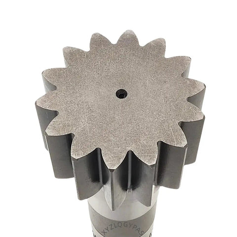 Badass Heavy Duty Shaft Pinion 1484636 top view, strong steel component for snow removal UTV and Caterpillar excavator gear.
