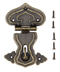 Vintage Zinc Alloy Box Hasp Lock For Jewelry Boxes Suitcases And Furniture Durable Old School Latch Clasp Hardware In 108x74x77mm