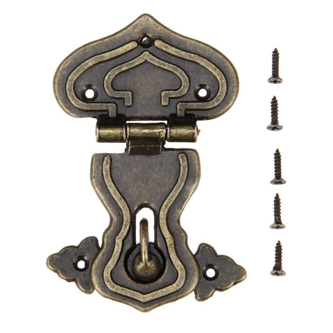 Vintage Zinc Alloy Box Hasp Lock For Jewelry Boxes Suitcases And Furniture Durable Old School Latch Clasp Hardware In 108x74x77mm