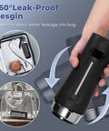 Global Travel Kettle With Dual Voltage 110-240V Portable Electric Kettle in hand, LCD display, compact for on-the-go use.