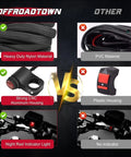 Comparison of wiring harness materials and features for Two LED Light Bars Wiring Harness Kit With Motorcycle Handlebar Switch.