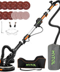 Heavy Duty Rock Solid Electric Drywall Sander With Swish Vacuum Dust Extractor, 9 inch sanding pad and accessories included.