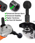 Two Pack Wood Carving Disc Set For Four And A Half And Five Inch Angle Grinders With Durable Carbon Steel Burrs in use