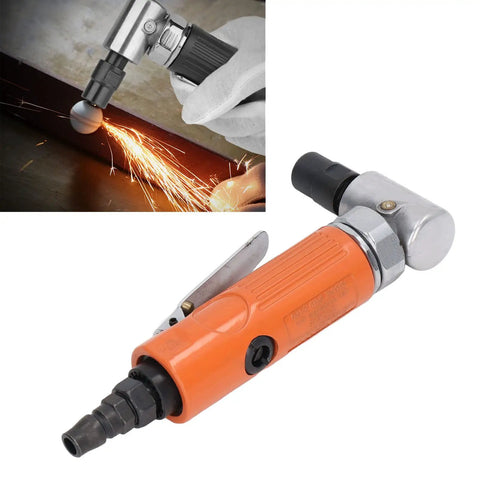 Pro Grade Air Die Grinder With Hella Comfy Ergonomic Handle and Precision Ball Bearing Design, showcasing ergonomic grip and spark action.