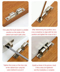 Installation steps for touch latch for cabinets and doors with spring ball adjustable copper cabinet latch for wardrobes and furniture