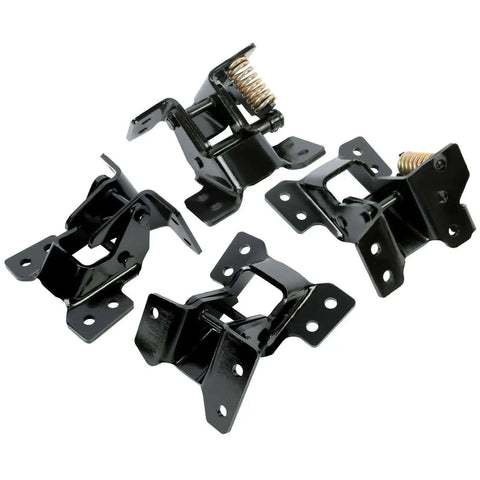4 Piece Door Hinge Kit For Left Driver And Right Passenger Upper And Lower Steel Black Electrophoresis Finish Vehicle Door Hinge Replacement Set Durable Auto Hardware For A Solid Fit