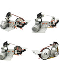 Badass Heavy Duty Belt Sander And Grinder With 72 To 82 In Wide Belt For Smooth Metal Polishing and Quick Knife Sharpening Variable Speed Includes Tough Double Stands 220V Workhorse in multiple angles