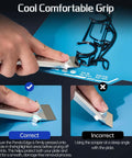 Demonstration of Panda Edge All Metal 3D Printer Scraper Kit with Comfortable Grip for print removal.