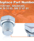 Pro Grade Gasket Kit With Cylinder Plug, Needle Bearing And Oil Seals For Husqvarna K750 K760 Concrete Cutoff Saw Replacement Parts, 581357401 Compatible, Durable, Easy To Install metal cylinder plug close-up
