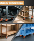 Hella Tough Height Adjustable Plate Casters Set Of Four With Solid Ratchet Handle And Silky Smooth Swivel Wheels 580 Pound Load Rating For Workshop Furniture Sets on various furniture types.