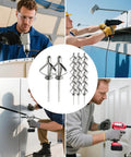 Heavy Duty Aluminum Blind Rivet Kit with Assorted Universal Rivets and Stainless Mandrel in use for DIY projects