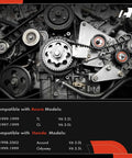 Engine view showcasing Timing Belt Kit With Water Pump For Honda Accord 1998 2002 V6 3.0L 3.2L 3.5L Odyssey 1999 Acura TL 1999