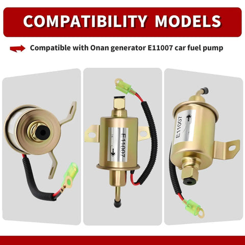 Electric Fuel Pump For Onan Cummins 4000 4KW Microlite MicroQuiet Generator Replacement Replaces A029F889 149-2311 12V