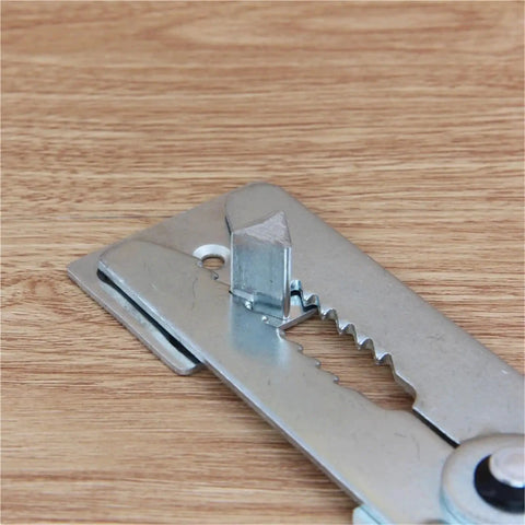 Close-up of heavy duty metal sofa connector, ideal for Secure Your Sectional Couch With These Badass Heavy Duty Metal Sofa Connectors And Furniture Joint Clamps To Lock Every Piece In Place And Stay Straight Up Tough Daily.