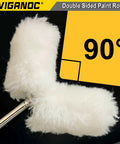 Pro Grade Small Paint Roller Kit Packed With One Frame And Ten Premium Covers showing double sided paint roller at 90 degrees.