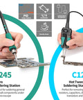 Pro Grade All In One Micro Soldering Station With 1000W Hot Air Rework Desoldering System, Microsoldering Iron and Hot Tweezers
