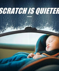 Universal Fifteen Point Six Inch UTV And Golf Cart Wiper Blade With Manual Arm Kit Heavy Duty All Weather installed over a child car seat.