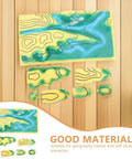 Contour Map Landform Model For Geography Lessons Hands On Topography Tool For Students Classroom Science Homeschool Learning Visual Terrain Features Demonstration Kid Friendly Interactive Geography Lessons showing PVC map pieces on wood surface