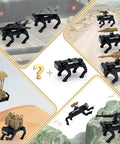 Epic Military Building Block Arsenal Kit With Anti Aircraft Gun Drone And Mechanical Dog 260 Piece Army Gear Set for Swat Team Toys