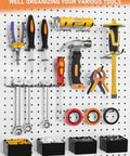 Heavy Duty Pegboard Hook Kit With 170 Pieces For One Quarter Inch Pegboards Extra Thick Hooks And Bins Peg Lock Organizers