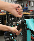 Using Versatile Bike Crank Puller Tool For Square Taper And Splined Cranks Beefed Up Universal Fit in a workshop setting