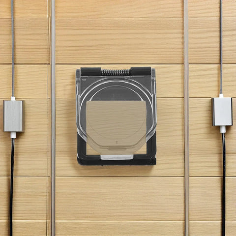 Square Power Button Protective Cover With Self Adhesive Backing And Spring Loaded Design For Engine Start And Industrial Control Panels Made From Durable PC Material Easy To Open And Close Prevents Accidental Presses And Keeps Your Equipment Safe, transparent square cover mounted on a control panel