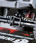 Underdrive Helical Gear Set 22T 10T For TRX4M 1:18 RC Crawler Beefy Alloy Steel CNC Machined Gears visible in transmission housing